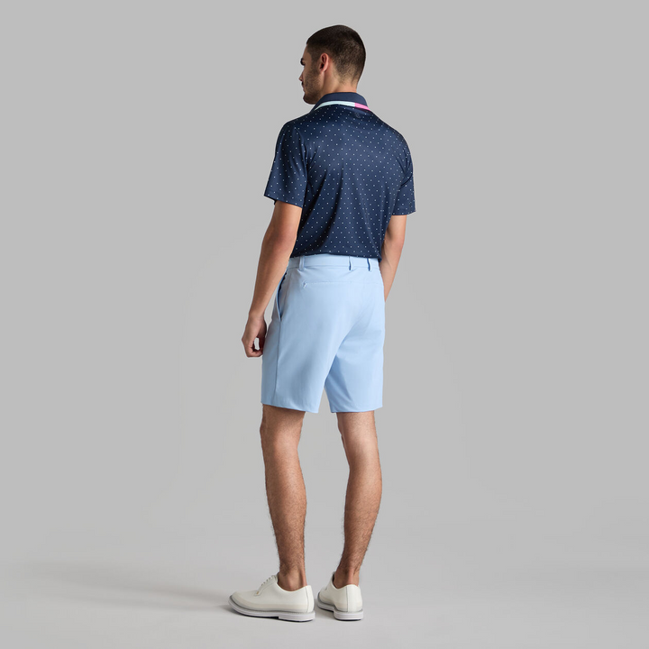 G/FORE MEN'S POLKA DOT TECH JERSEY POLO - TWILIGHT