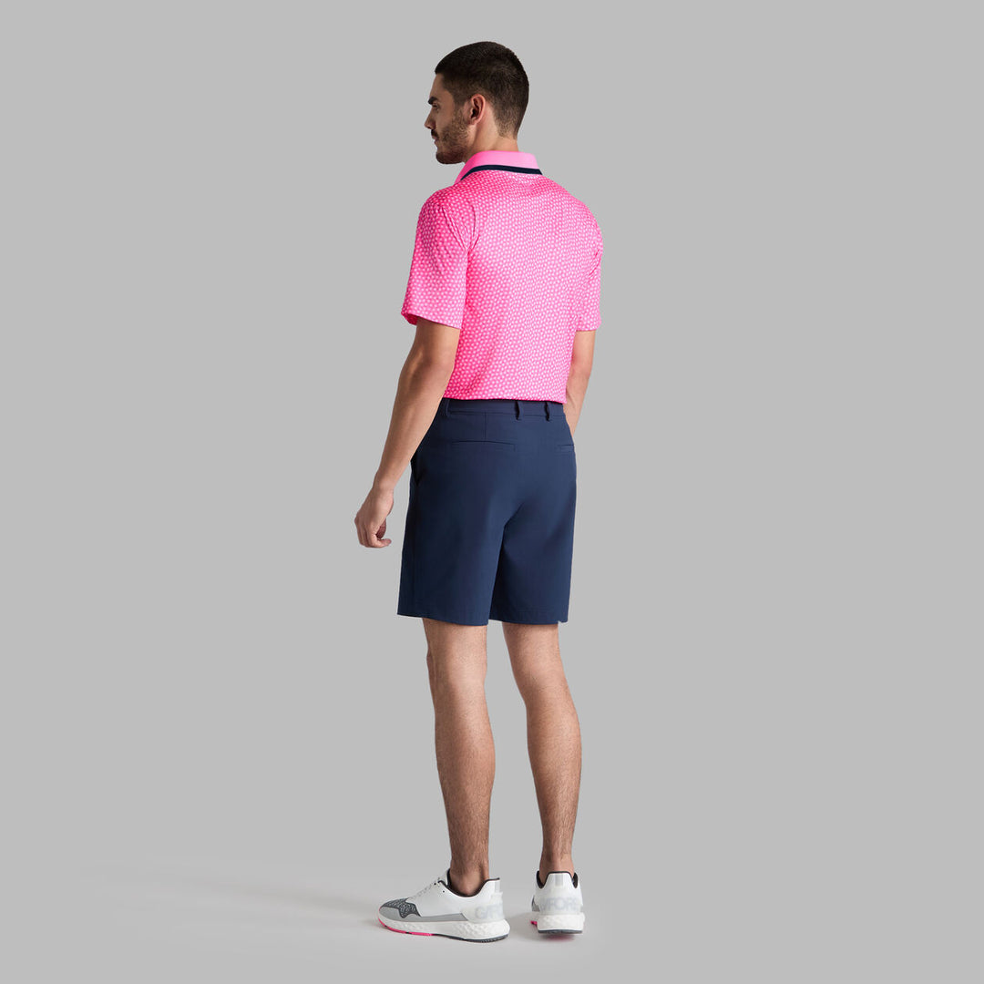 G/FORE MEN'S 3/G'S TECH JERSEY POLO - KNOCKOUT PINK