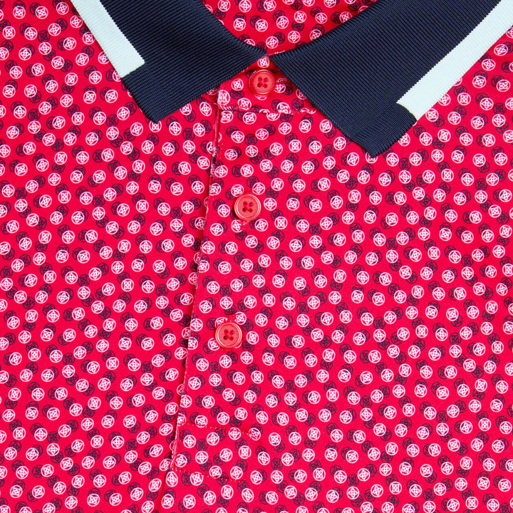 G/FORE MEN'S 3/G'S TECH JERSEY POLO - LAVA