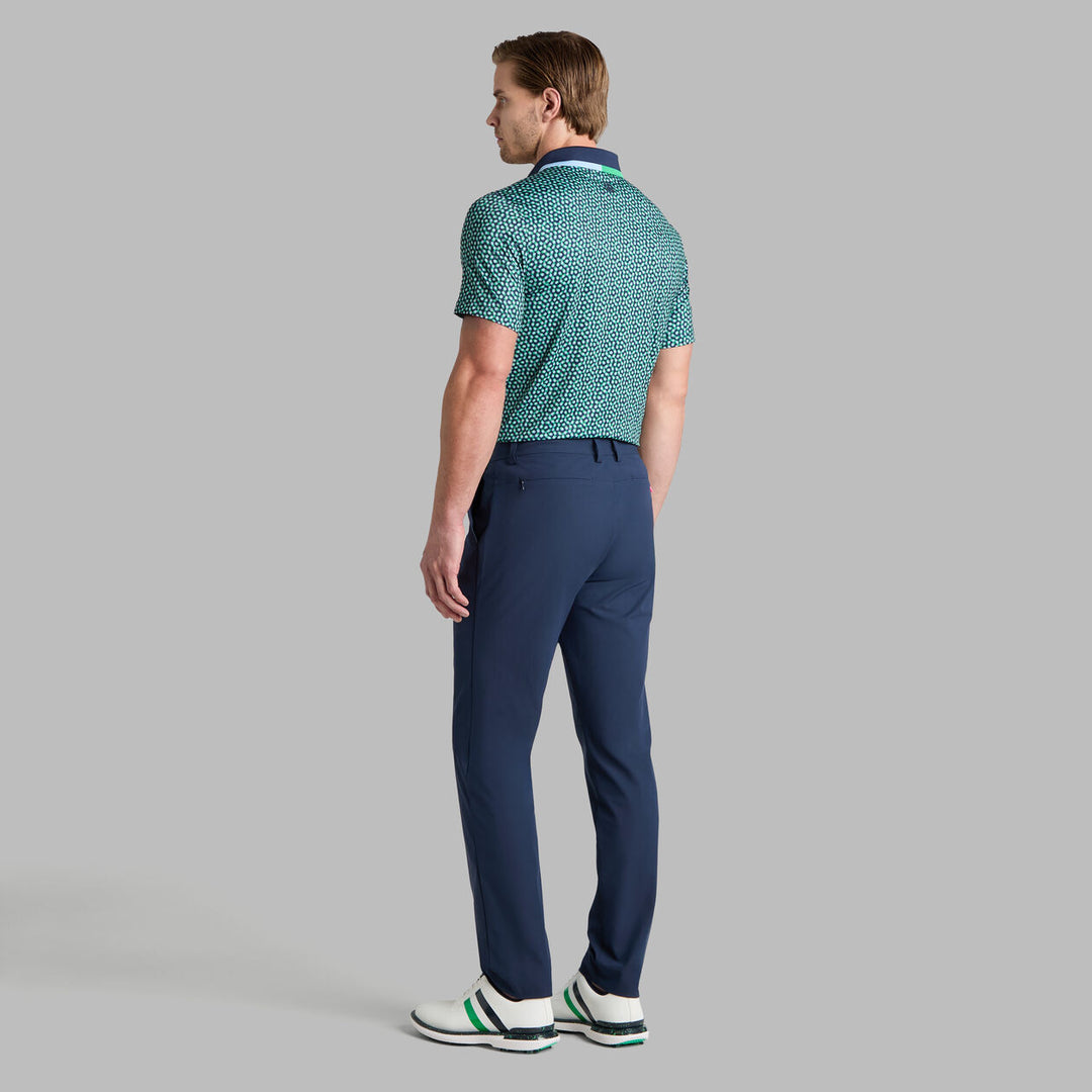 G/FORE MEN'S 3/G'S TECH JERSEY POLO - TWILIGHT / CLOVER