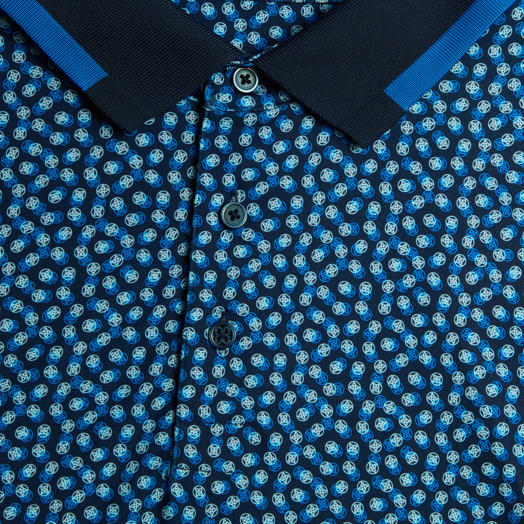 G/FORE MEN'S 3/G'S TECH JERSEY POLO - TWILIGHT
