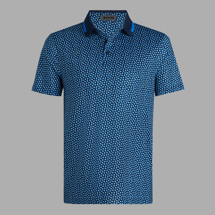 G/FORE MEN'S 3/G'S TECH JERSEY POLO - TWILIGHT