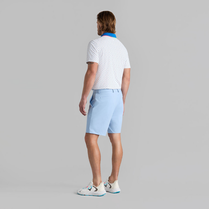 G/FORE MEN'S DITSY FLORAL TECH PIQUÉ PERFORMANCE POLO - SNOW