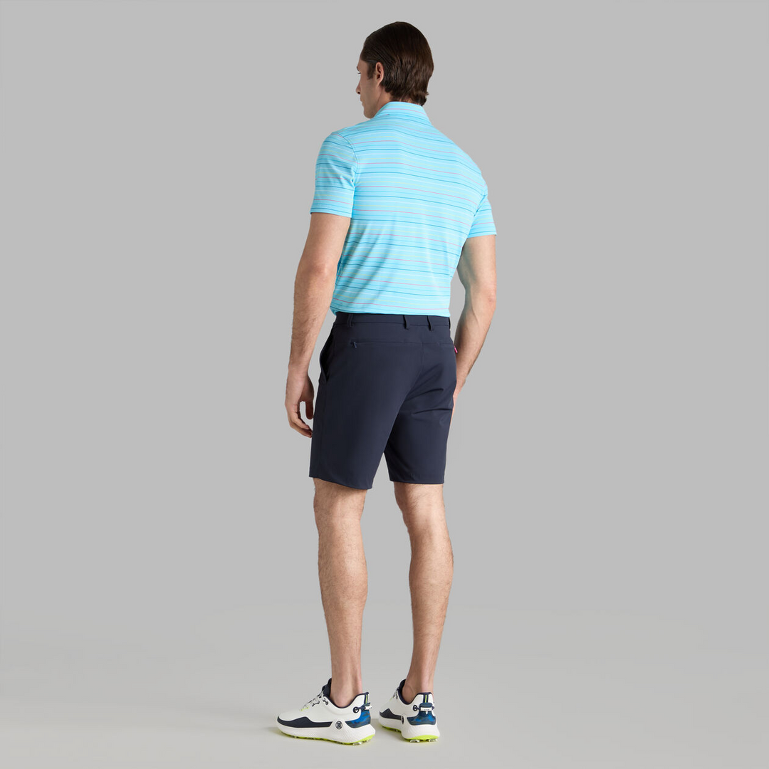 G/FORE MEN'SMULTI STRIPE TECH PIQUÉ PERFORMANCE POLO - BREEZE