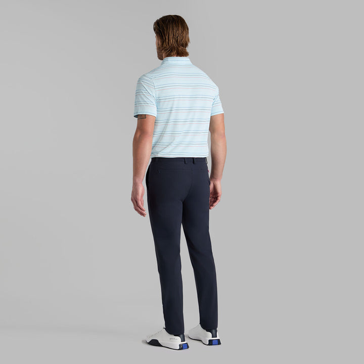 G/FORE MEN'SMULTI STRIPE TECH PIQUÉ PERFORMANCE POLO - DAYBREAK
