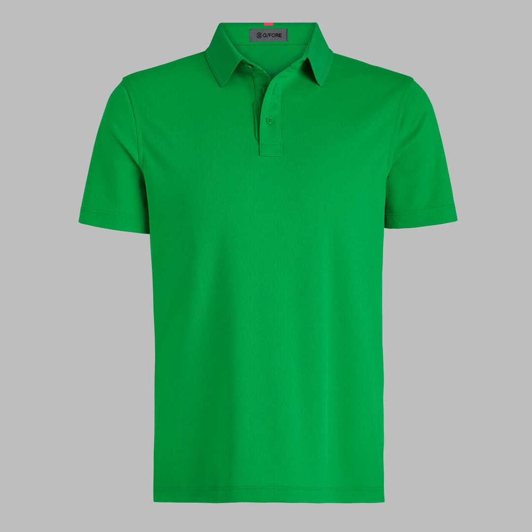 G/FORE MEN'S ESSENTIAL PERFORMANCE PIQUÉ POLO - CLOVER