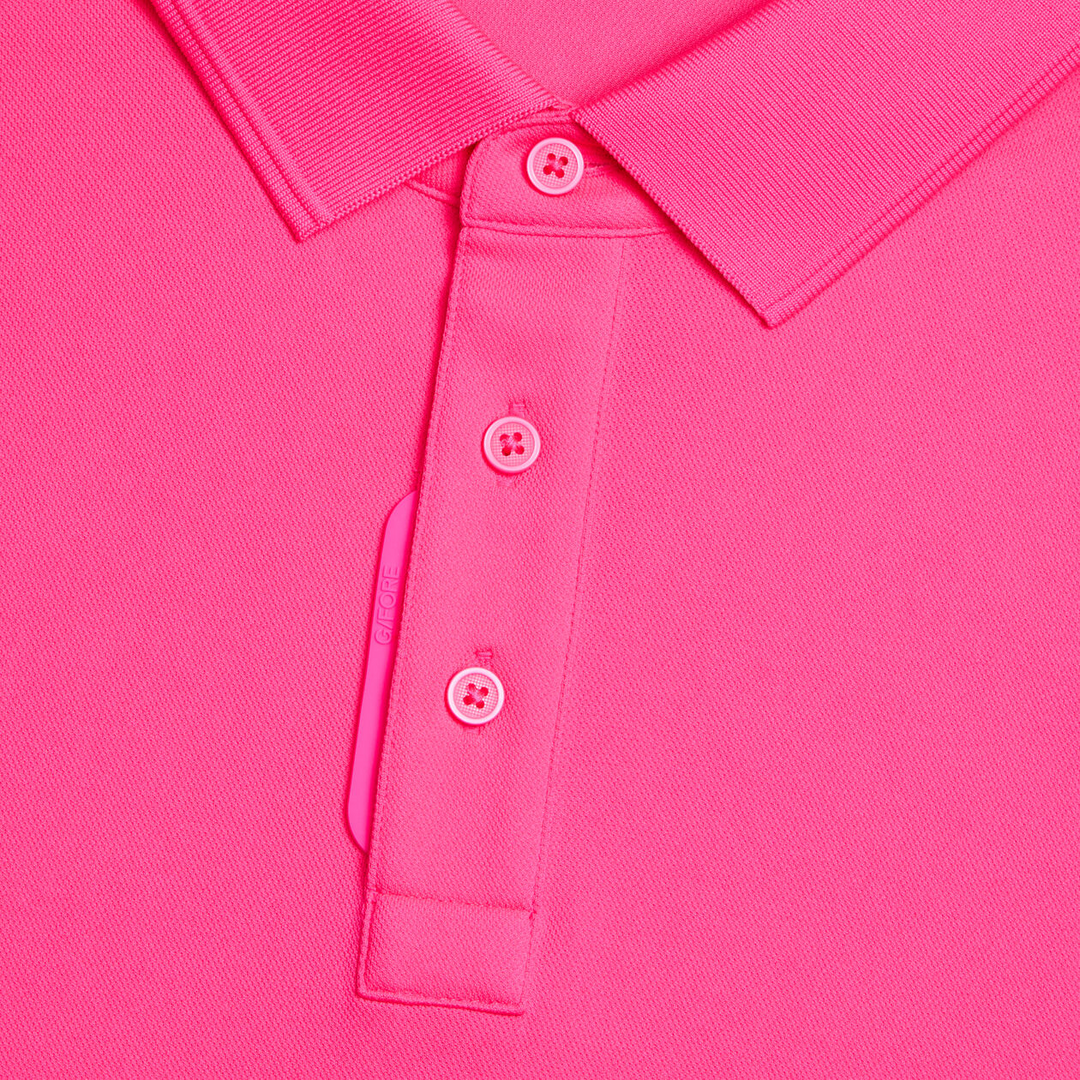 G/FORE MEN'S ESSENTIAL PERFORMANCE PIQUÉ POLO - KNOCKOUT PINK