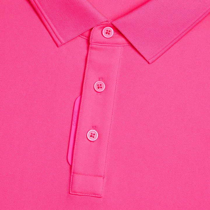 G/FORE MEN'S ESSENTIAL PERFORMANCE PIQUÉ POLO - KNOCKOUT PINK
