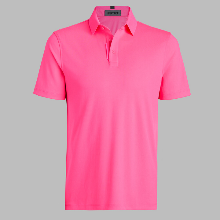 G/FORE MEN'S ESSENTIAL PERFORMANCE PIQUÉ POLO - KNOCKOUT PINK