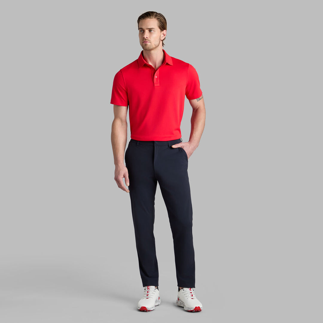 G/FORE MEN'S ESSENTIAL PERFORMANCE PIQUÉ POLO - LAVA