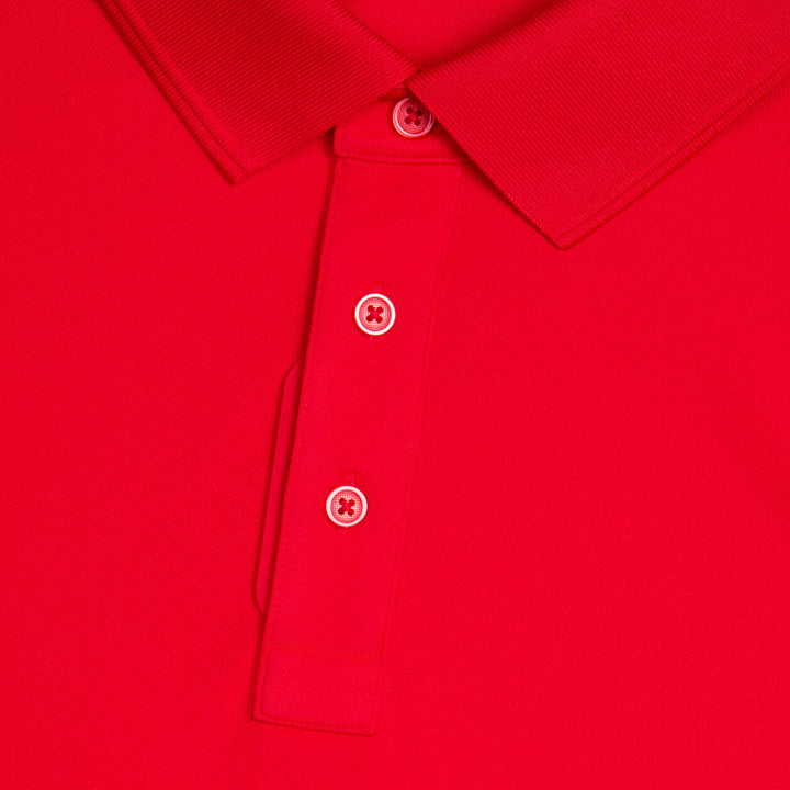 G/FORE MEN'S ESSENTIAL PERFORMANCE PIQUÉ POLO - LAVA