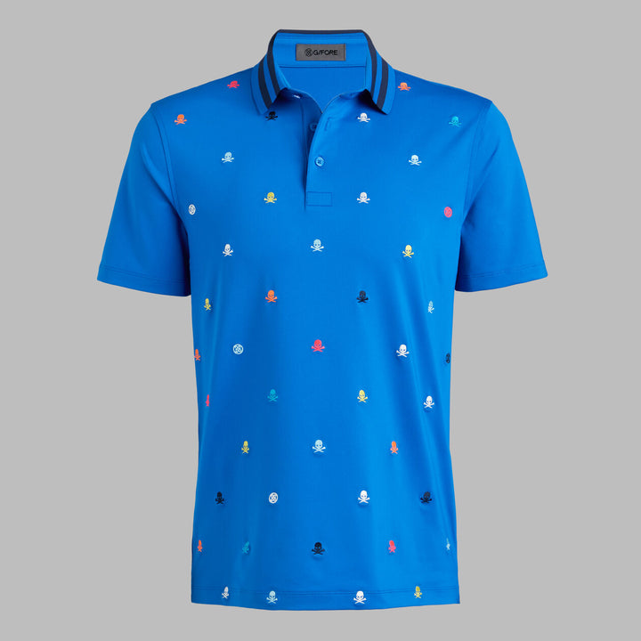 G/FORE MEN'S EMBROIDERED TECH JERSEY POLO - LISBON