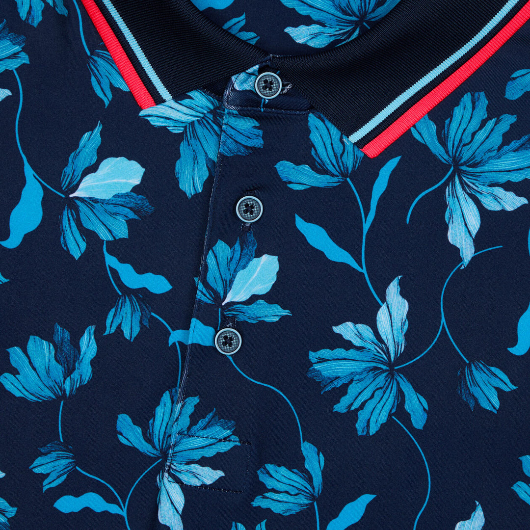 G/FORE MEN'S IRIS TECH JERSEY POLO - TWILIGHT