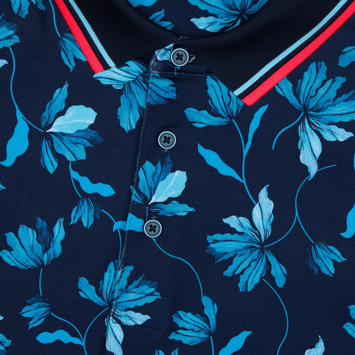 G/FORE MEN'S IRIS TECH JERSEY POLO - TWILIGHT