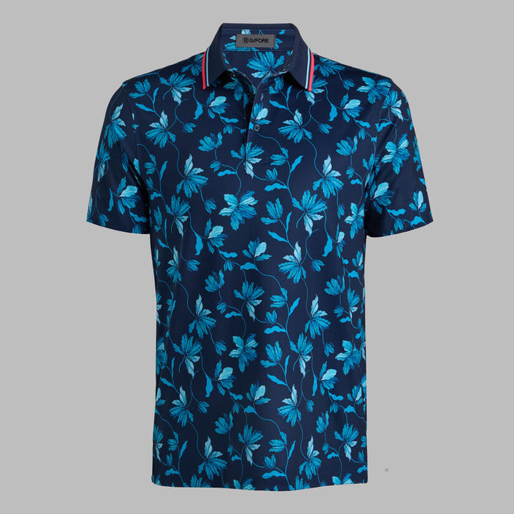 G/FORE MEN'S IRIS TECH JERSEY POLO - TWILIGHT