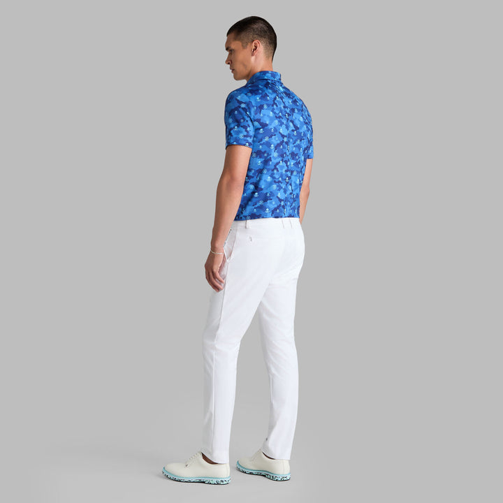 G/FORE MEN'S ICON CAMO TECH JERSEY POLO - AZUL