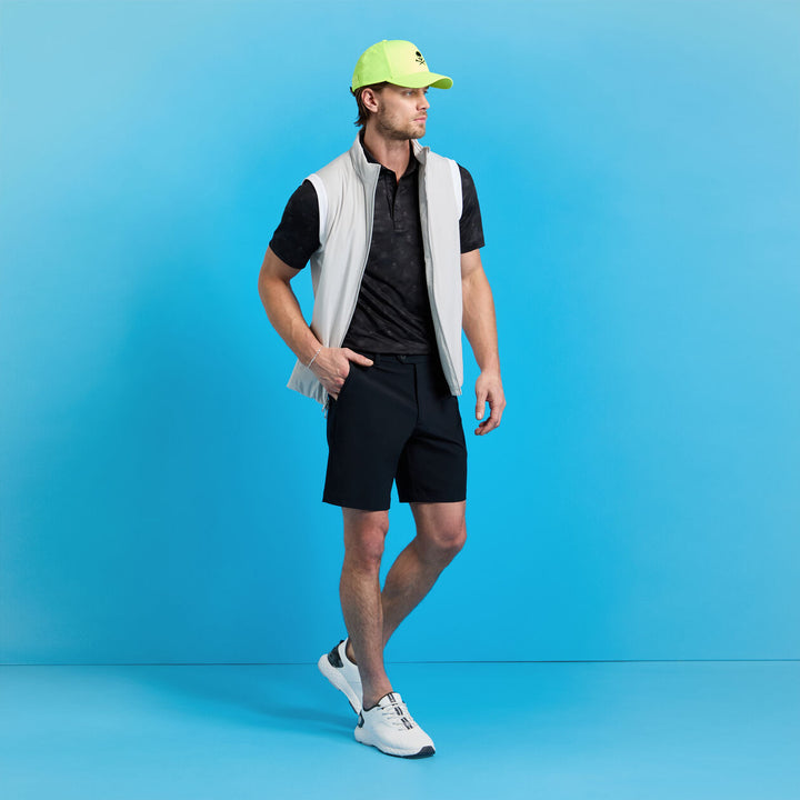 G/FORE MEN'S ICON CAMO TECH JERSEY POLO - ONYX