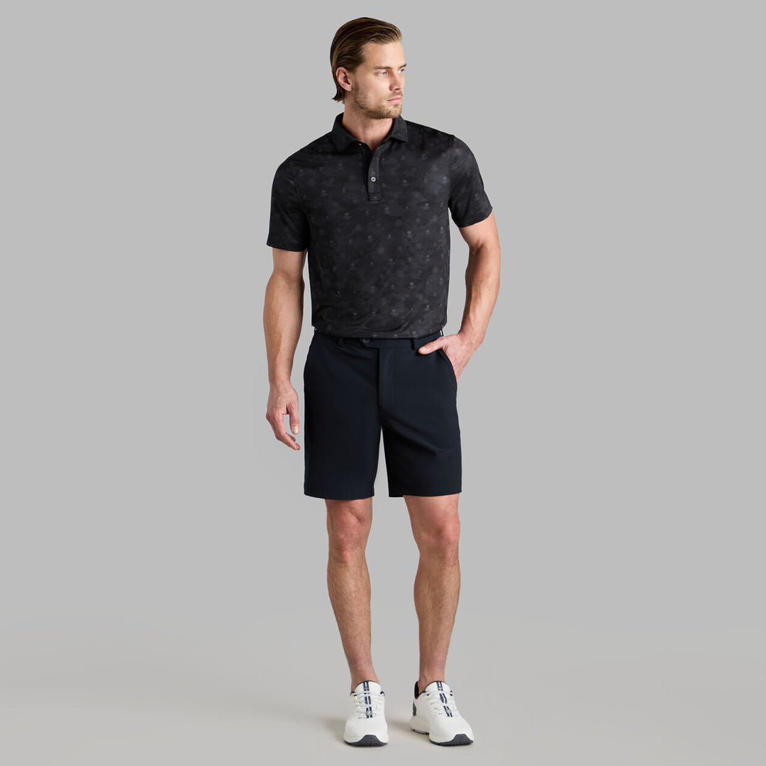 G/FORE MEN'S ICON CAMO TECH JERSEY POLO - ONYX