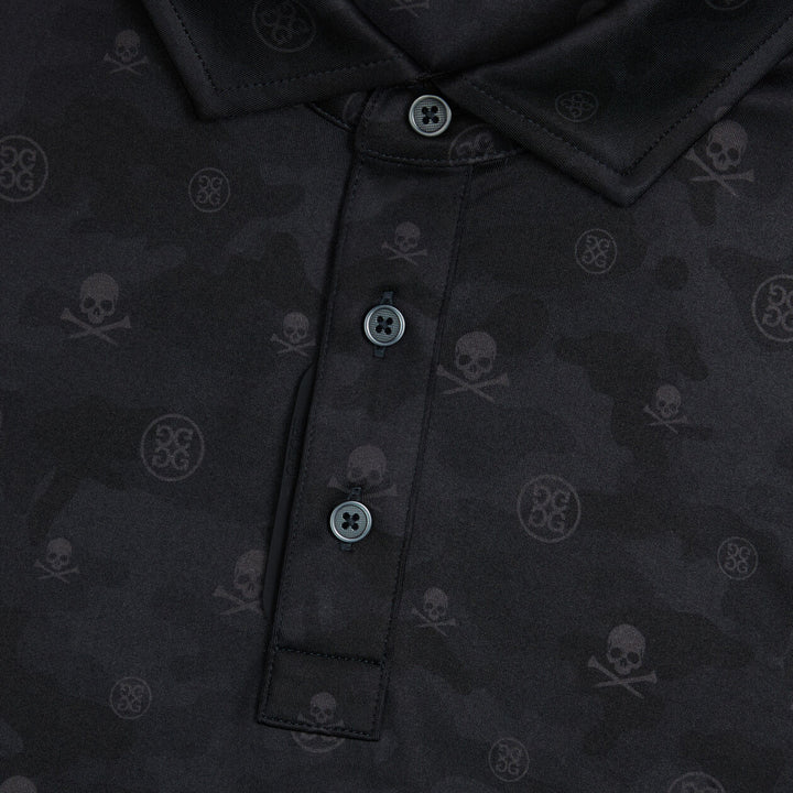 G/FORE MEN'S ICON CAMO TECH JERSEY POLO - ONYX