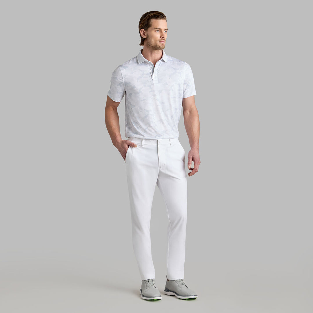 G/FORE MEN'S ICON CAMO TECH JERSEY POLO - SNOW
