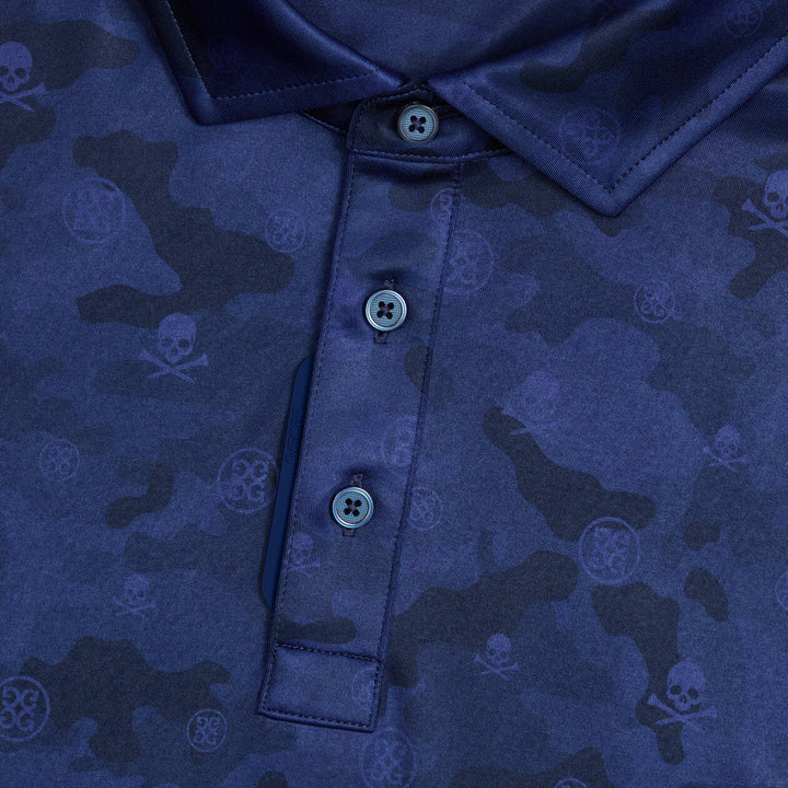 G/FORE MEN'S ICON CAMO TECH JERSEY POLO - TWILIGHT