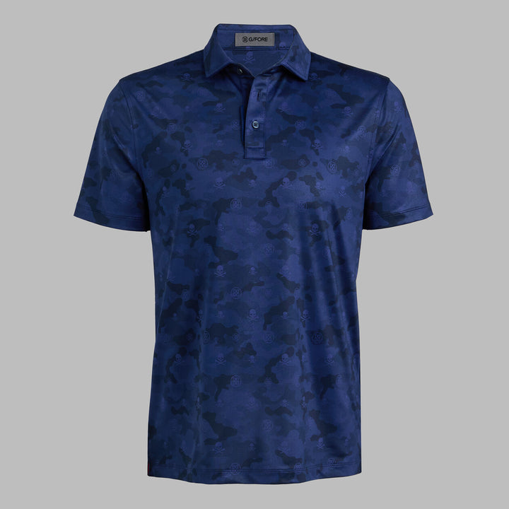G/FORE MEN'S ICON CAMO TECH JERSEY POLO - TWILIGHT
