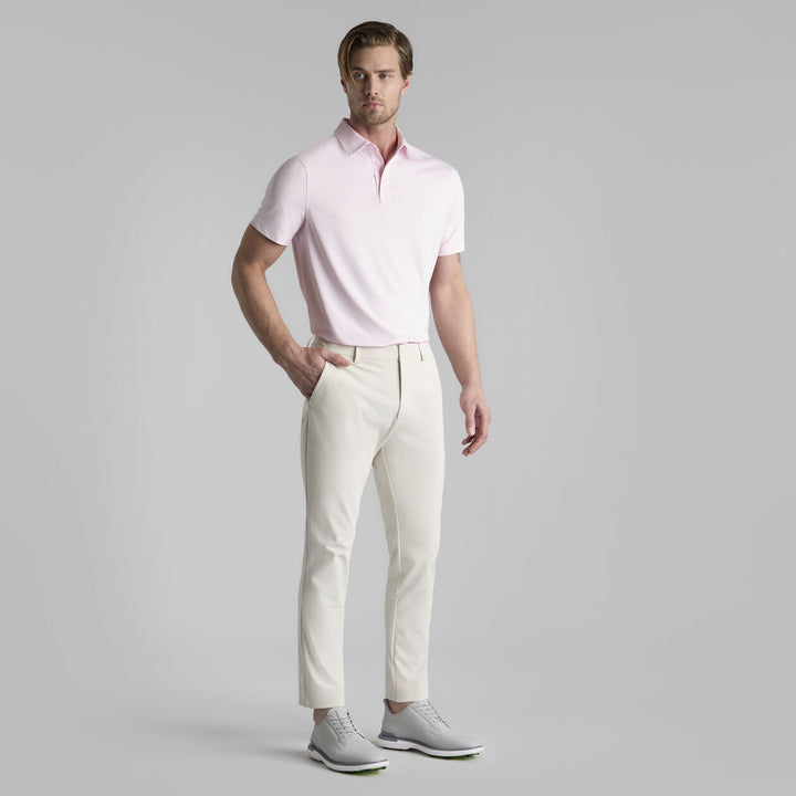G/FORE MEN'S MÉLANGE ICE NYLON POLO - BLUSH MELANGE