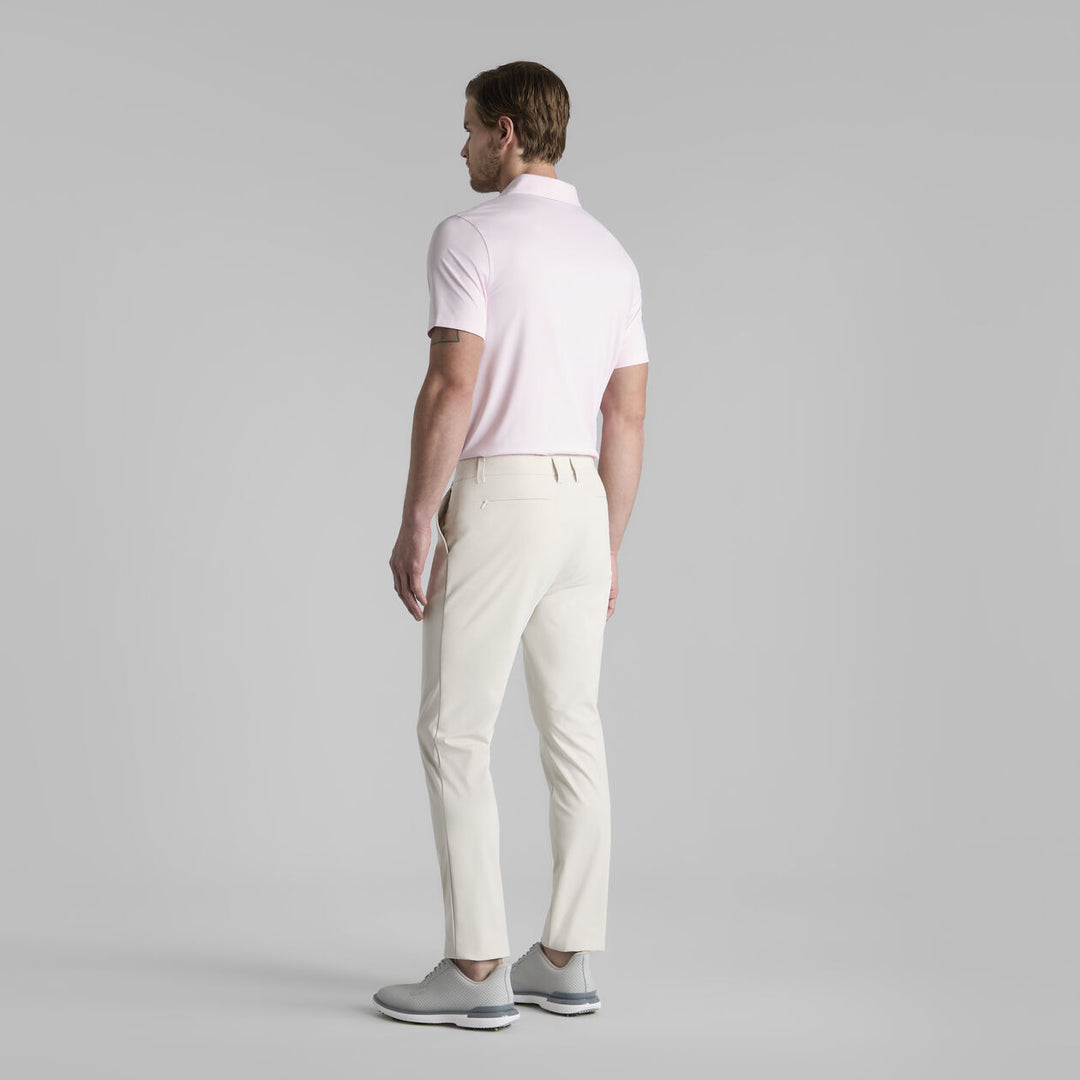 G/FORE MEN'S MÉLANGE ICE NYLON POLO - BLUSH MELANGE