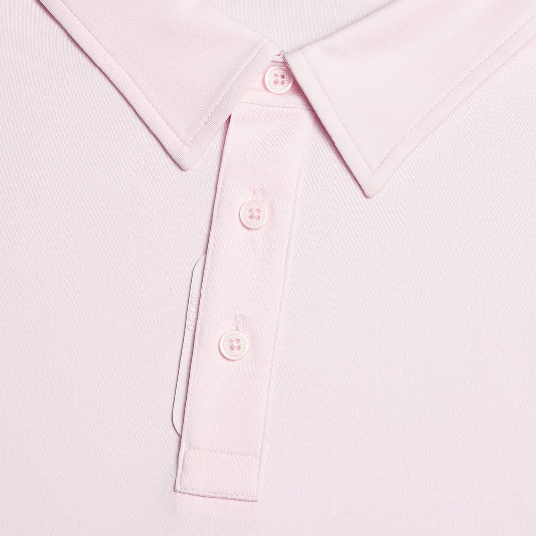 G/FORE MEN'S MÉLANGE ICE NYLON POLO - BLUSH MELANGE