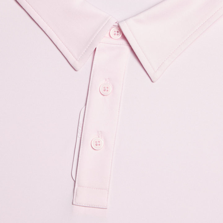 G/FORE MEN'S MÉLANGE ICE NYLON POLO - BLUSH MELANGE