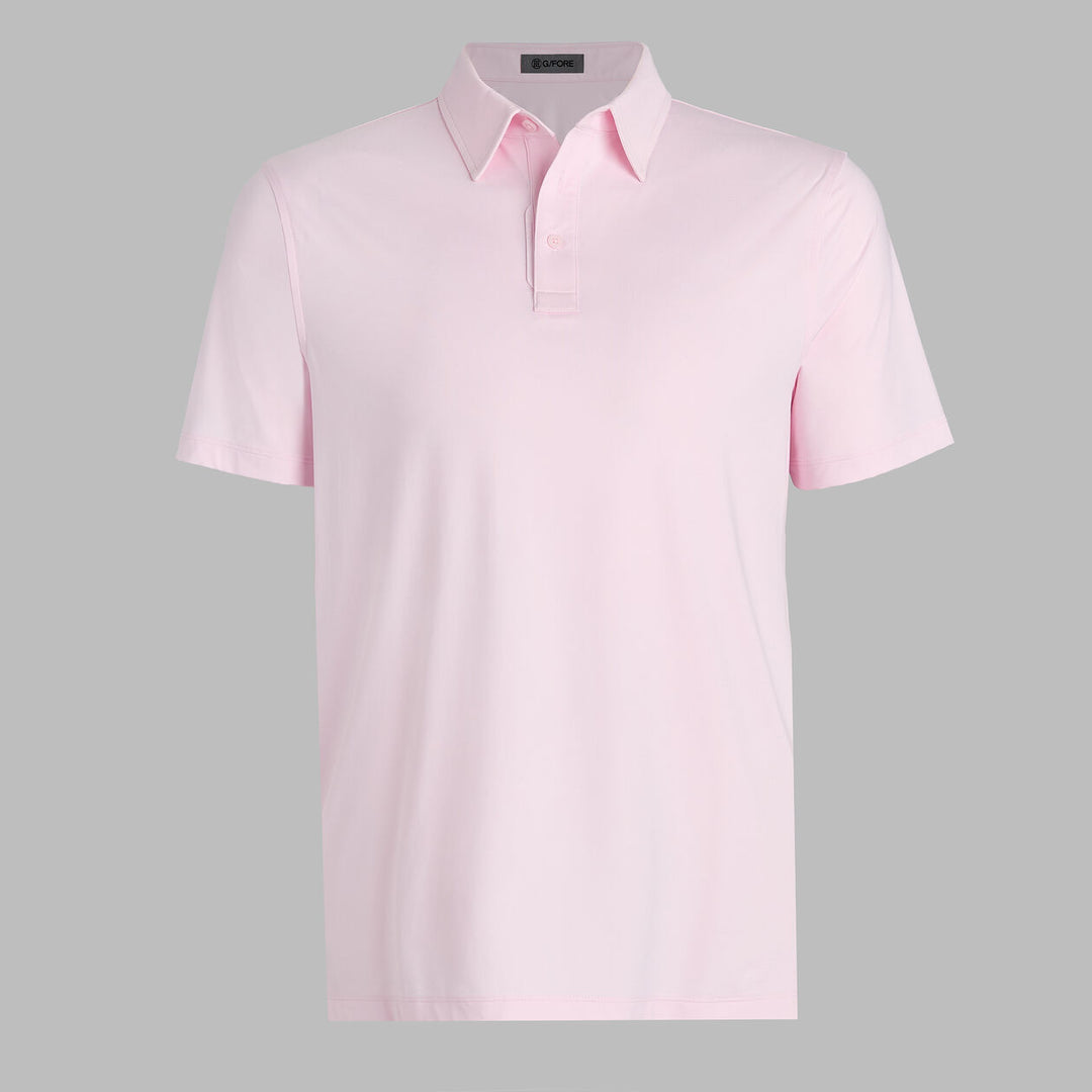 G/FORE MEN'S MÉLANGE ICE NYLON POLO - BLUSH MELANGE