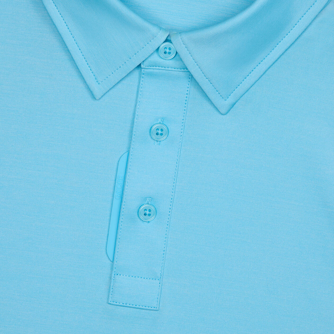 G/FORE MEN'S MÉLANGE ICE NYLON POLO - BREEZE MELANGE