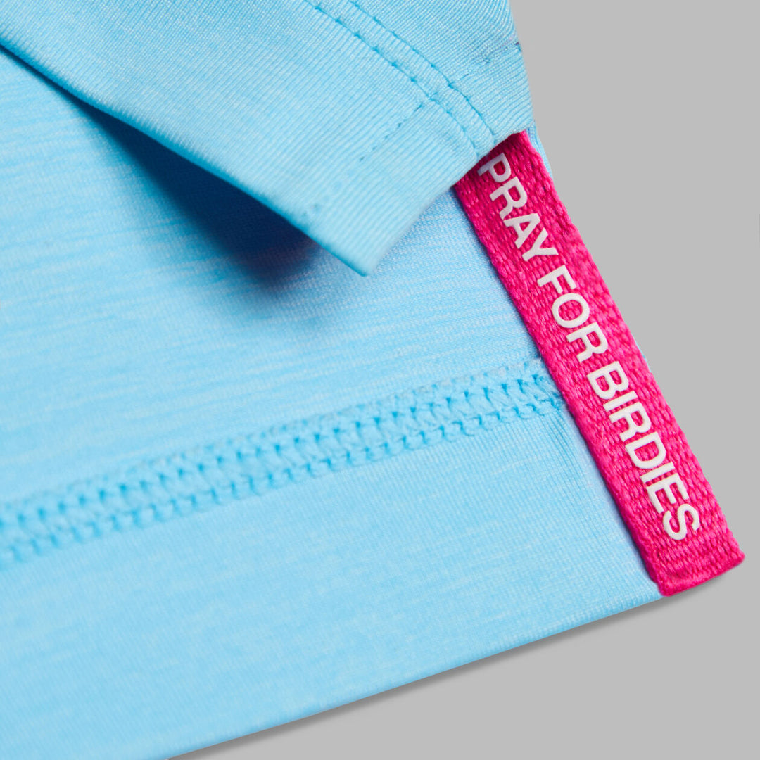 G/FORE MEN'S MÉLANGE ICE NYLON POLO - BREEZE MELANGE