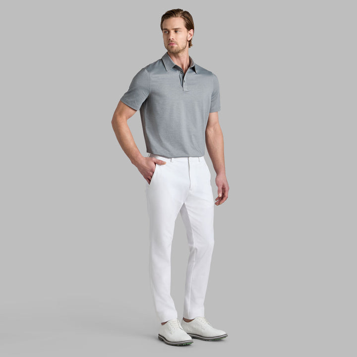G/FORE MEN'S MÉLANGE ICE NYLON POLO - CHARCOAL MELANGE