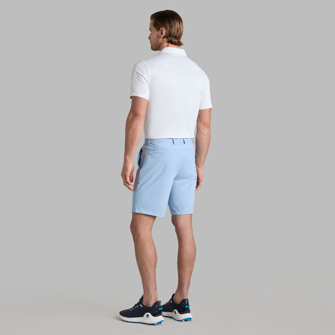 G/FORE MEN'S MÉLANGE ICE NYLON POLO - SNOW MÉLANGE