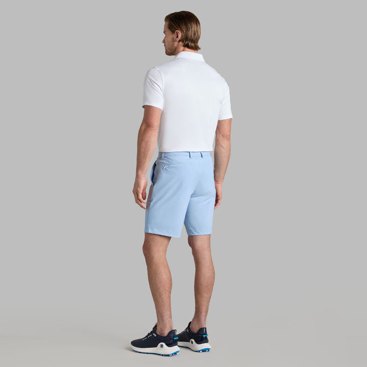 G/FORE MEN'S MÉLANGE ICE NYLON POLO - SNOW MÉLANGE