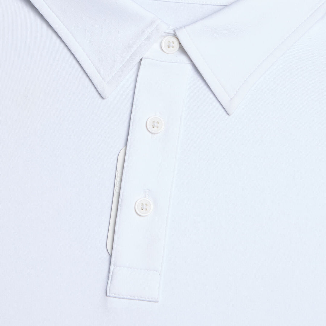 G/FORE MEN'S MÉLANGE ICE NYLON POLO - SNOW MÉLANGE