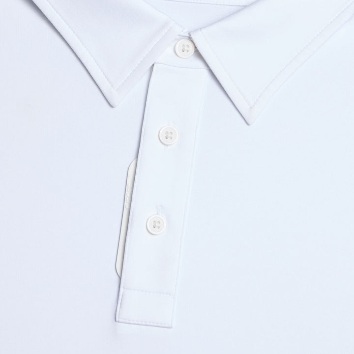 G/FORE MEN'S MÉLANGE ICE NYLON POLO - SNOW MÉLANGE