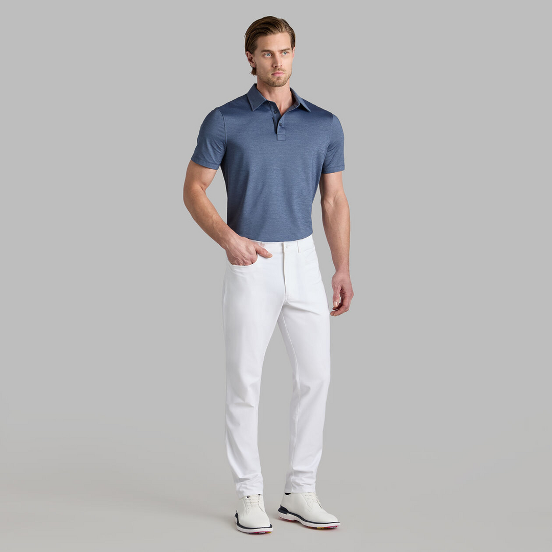 G/FORE MEN'S MÉLANGE ICE NYLON POLO - TWILIGHT MELANGE