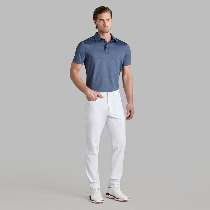 G/FORE MEN'S MÉLANGE ICE NYLON POLO - TWILIGHT MELANGE