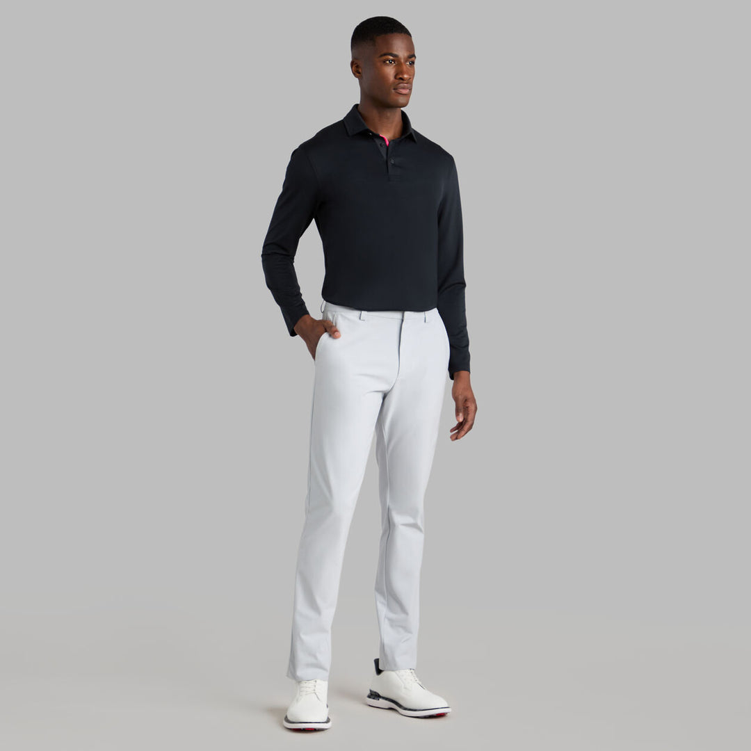 G/FORE MEN'S ALL PLAY LONG SLEEVE POLO - ONYX