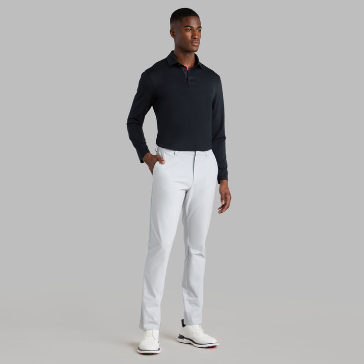 G/FORE MEN'S ALL PLAY LONG SLEEVE POLO - ONYX