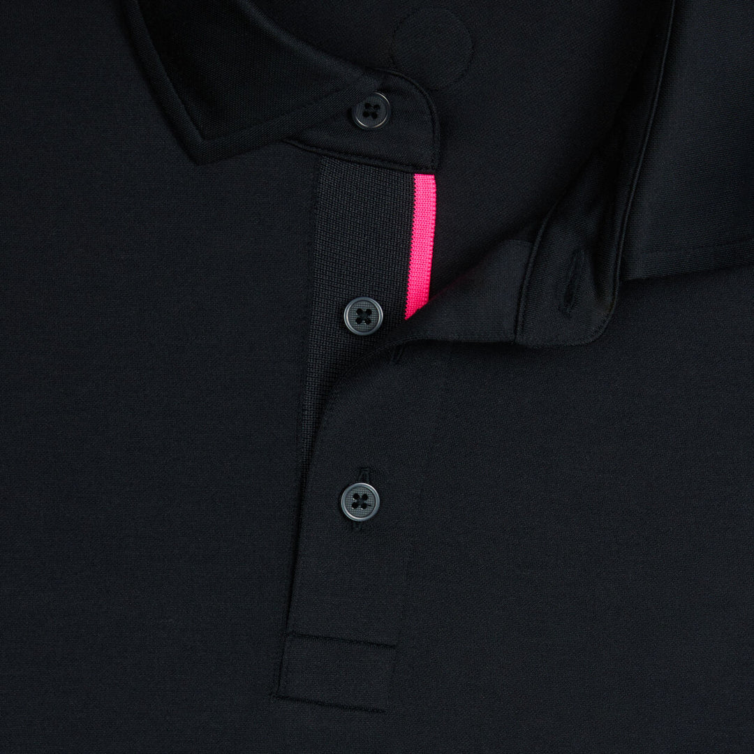 G/FORE MEN'S ALL PLAY LONG SLEEVE POLO - ONYX