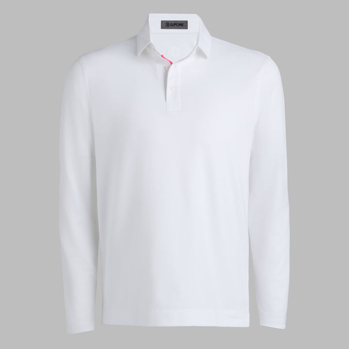 G/FORE MEN'S ALL PLAY LONG SLEEVE POLO - SNOW