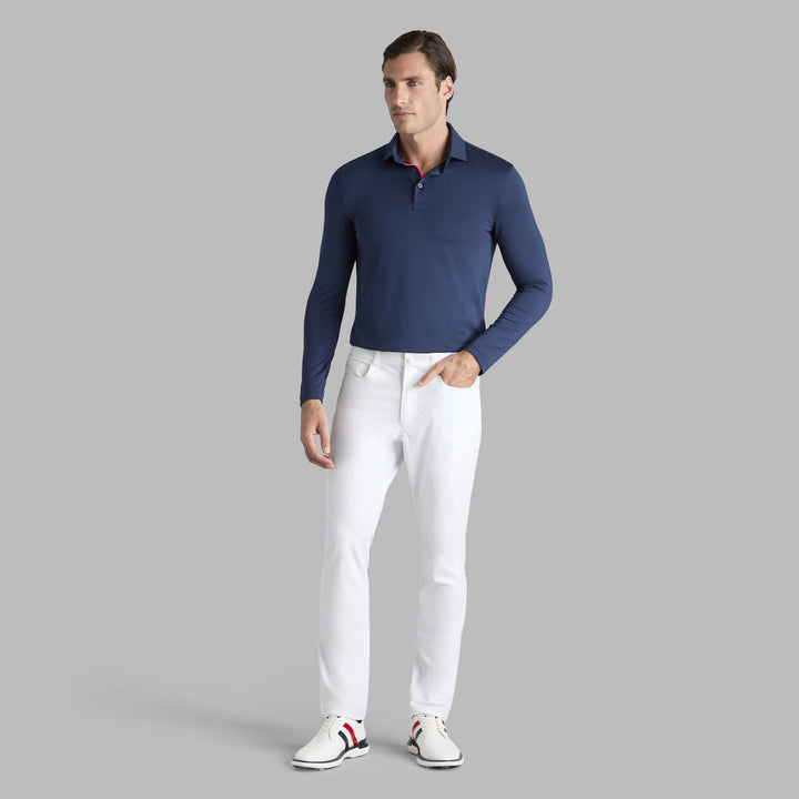 G/FORE MEN'S ALL PLAY LONG SLEEVE POLO - TWILIGHT