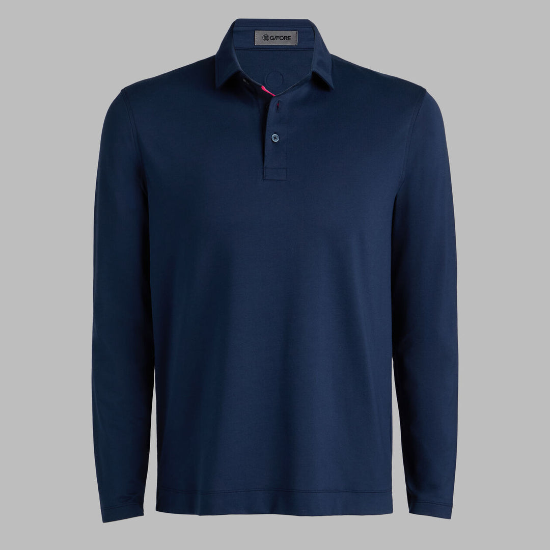 G/FORE MEN'S ALL PLAY LONG SLEEVE POLO - TWILIGHT