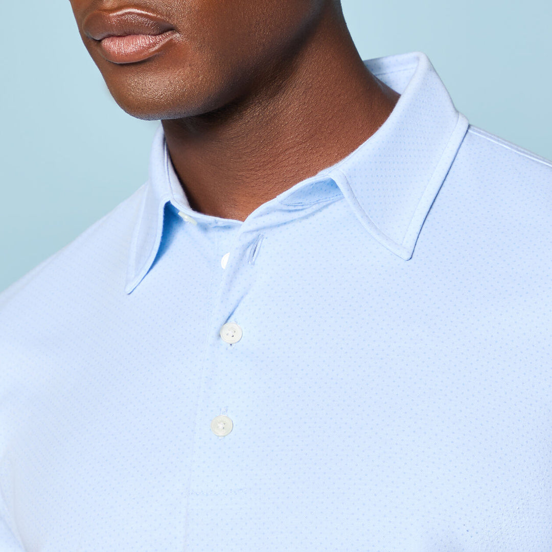 G/FORE MEN'S LTD RELEASE LUXE COTTON BLEND POLO - BAJA