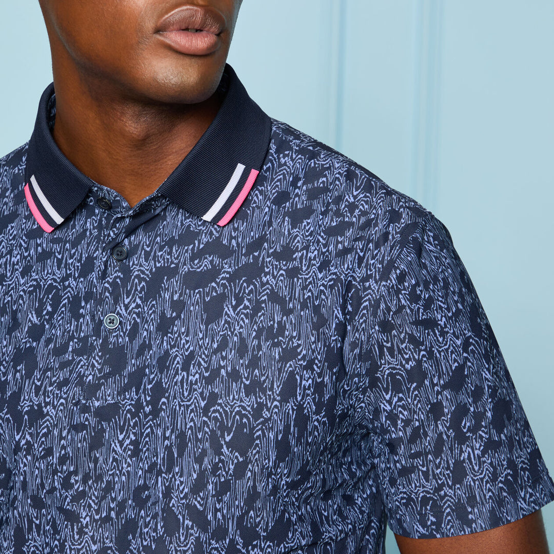 G/FORE MEN'S WOODY TECH PIQUÉ POLO - TWILIGHT
