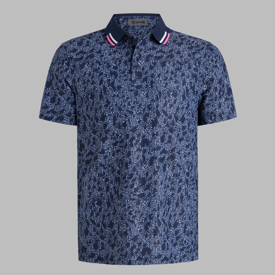 G/FORE MEN'S WOODY TECH PIQUÉ POLO - TWILIGHT