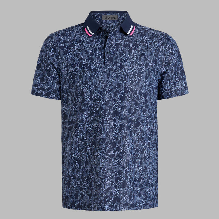 G/FORE MEN'S WOODY TECH PIQUÉ POLO - TWILIGHT
